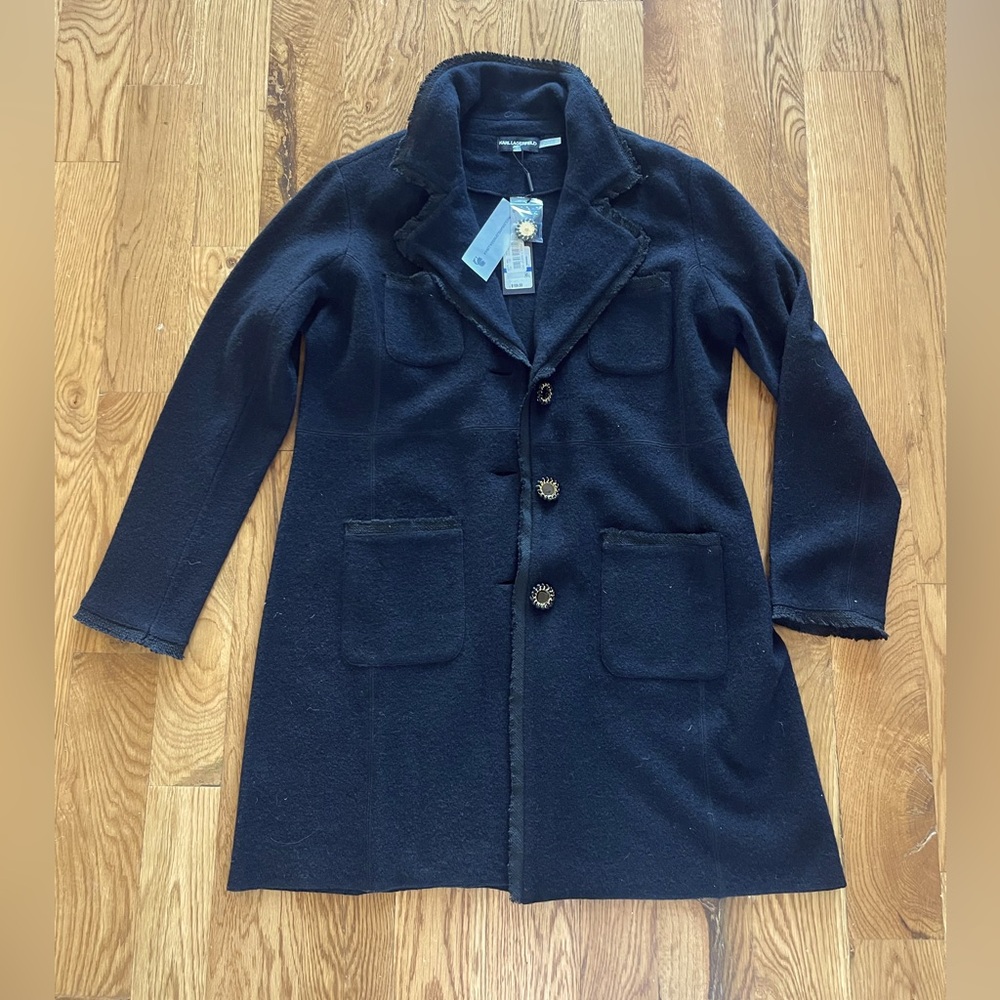 Karl Lagerfeld Paris wool light jacket size 16 NWT